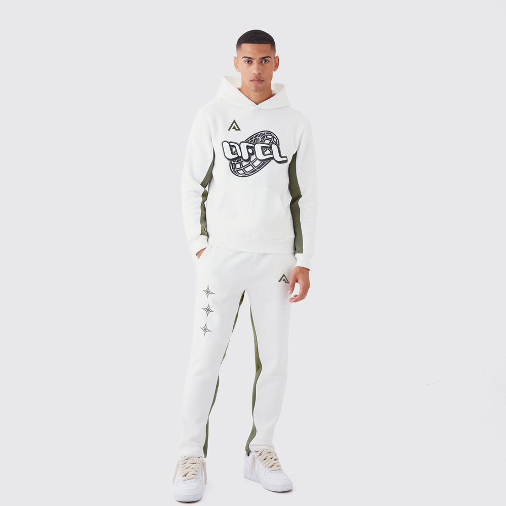 Slim Fit Ofcl Printed Contrast Gusset Tracksuit