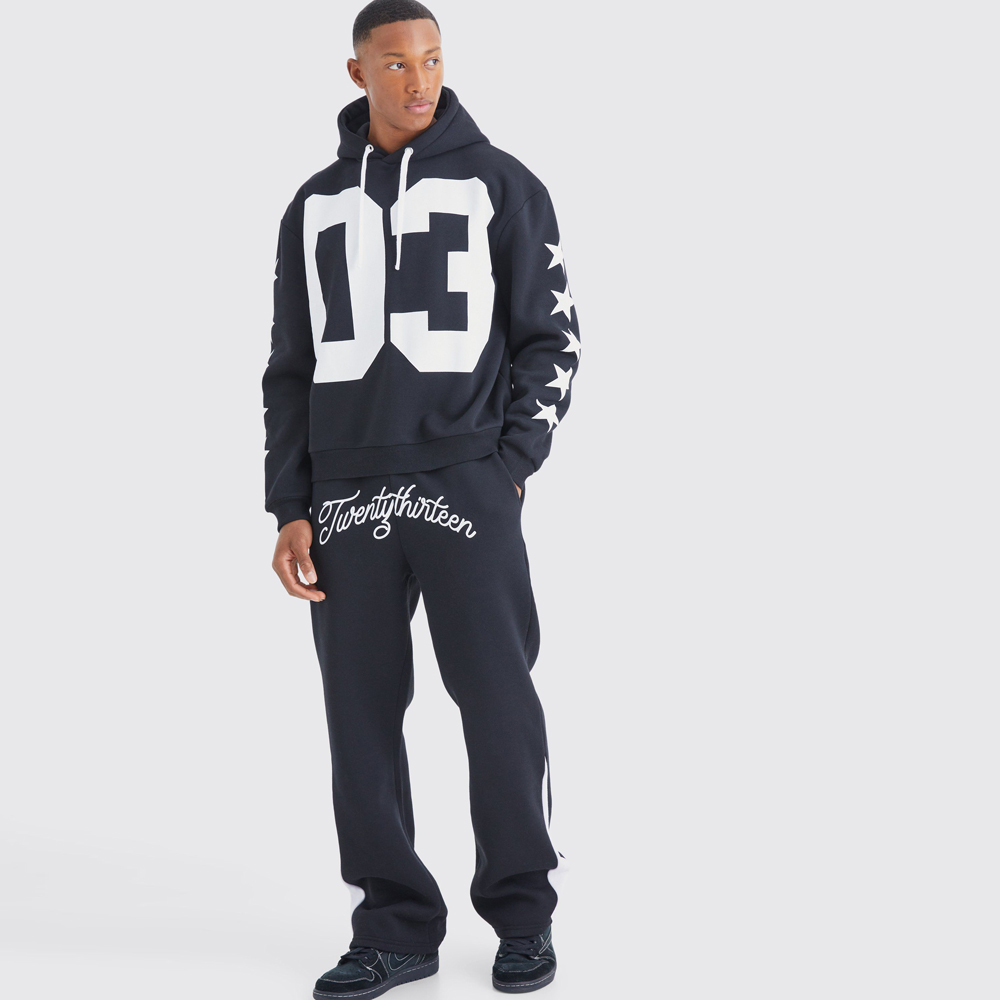 Oversized Boxy Varsity Gusset Tracksuit